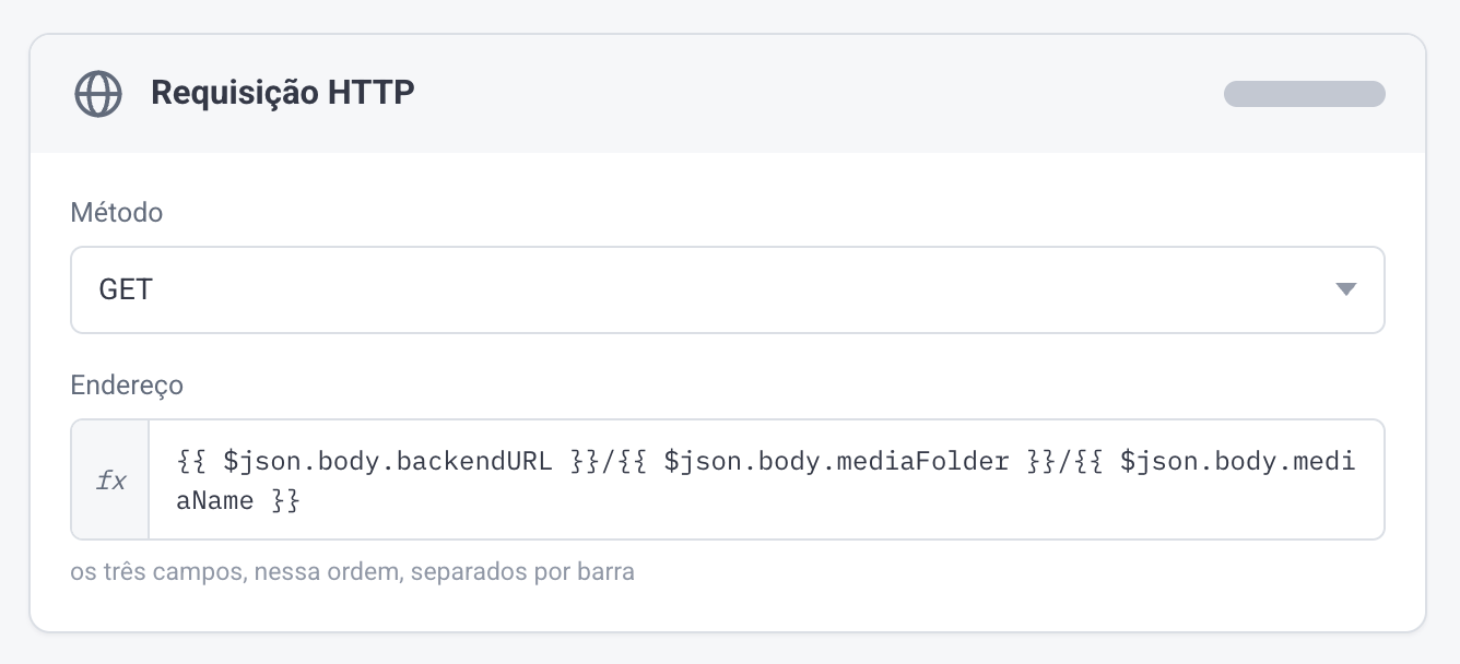 Exemplo no n8n de como resgatar o arquivo na biblioteca Básica